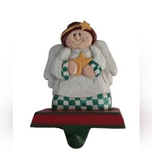 Angel w Star Stocking Hanger Holder Eddie Walker Midwest Cannon Falls Cast Iron